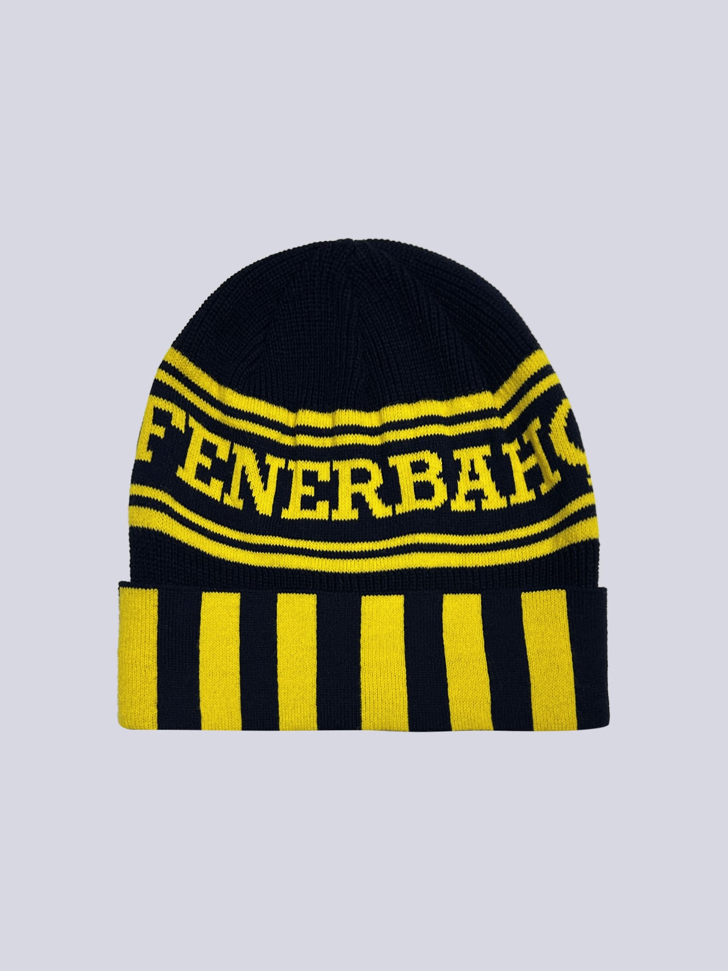 Fenerbahçe Sarı Lacivert Çubuklu Unisex Bere