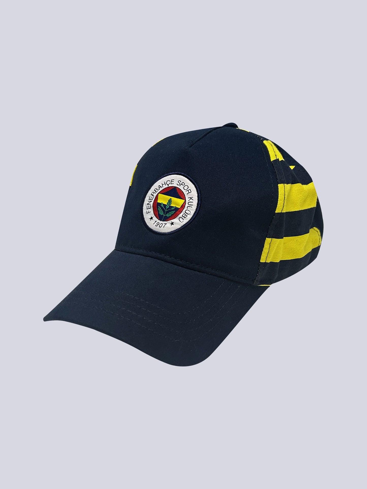 Fenerbahçe Sarı Lacivert Çubuklu Unisex Şapka