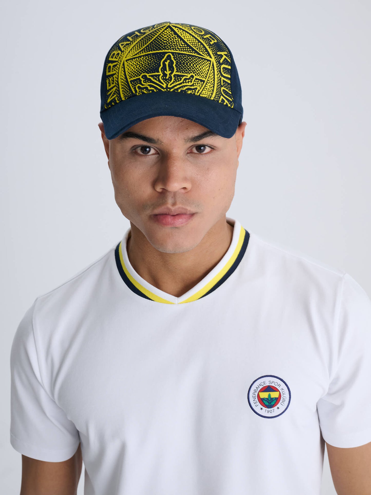 Fenerbahçe Lacivert Halftone Unisex Şapka