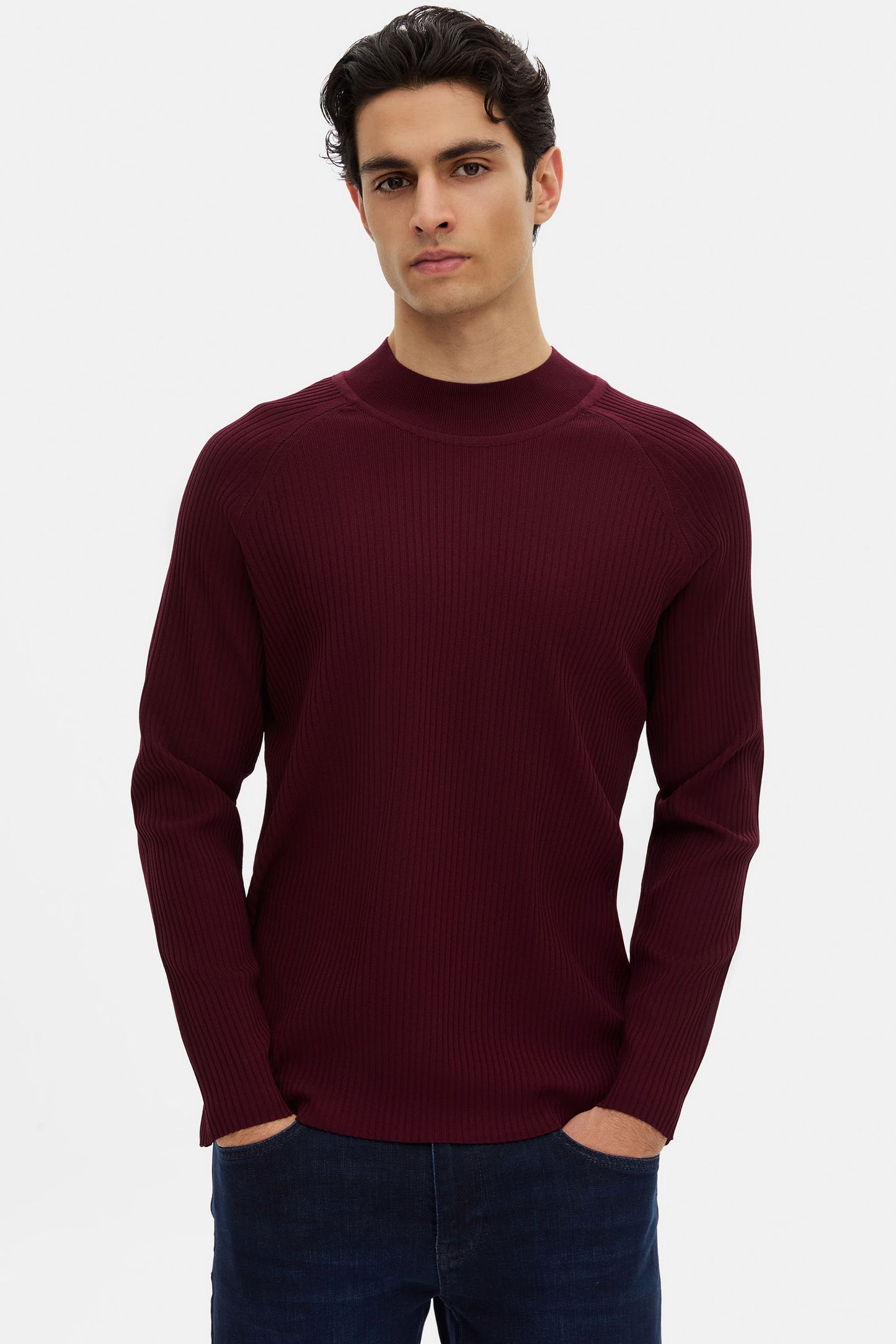Tween Slim Fit Bordo Kazak