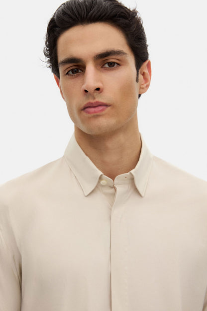 Tween Slim Fit Taş Düz Gömlek