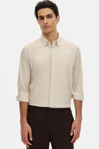 Tween Slim Fit Taş Düz Gömlek