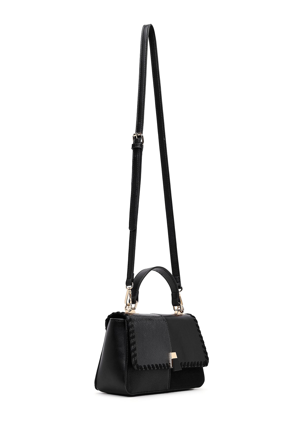 Kadın Siyah Uzun Askılı Kol Çantası