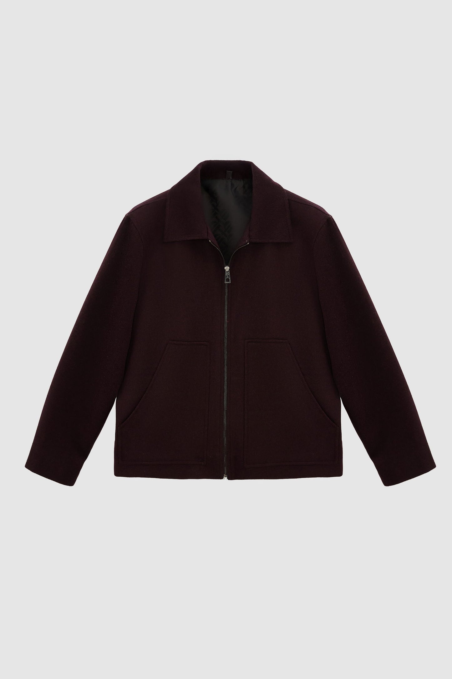 Tween Relaxed Fit Bordo Düz Mont