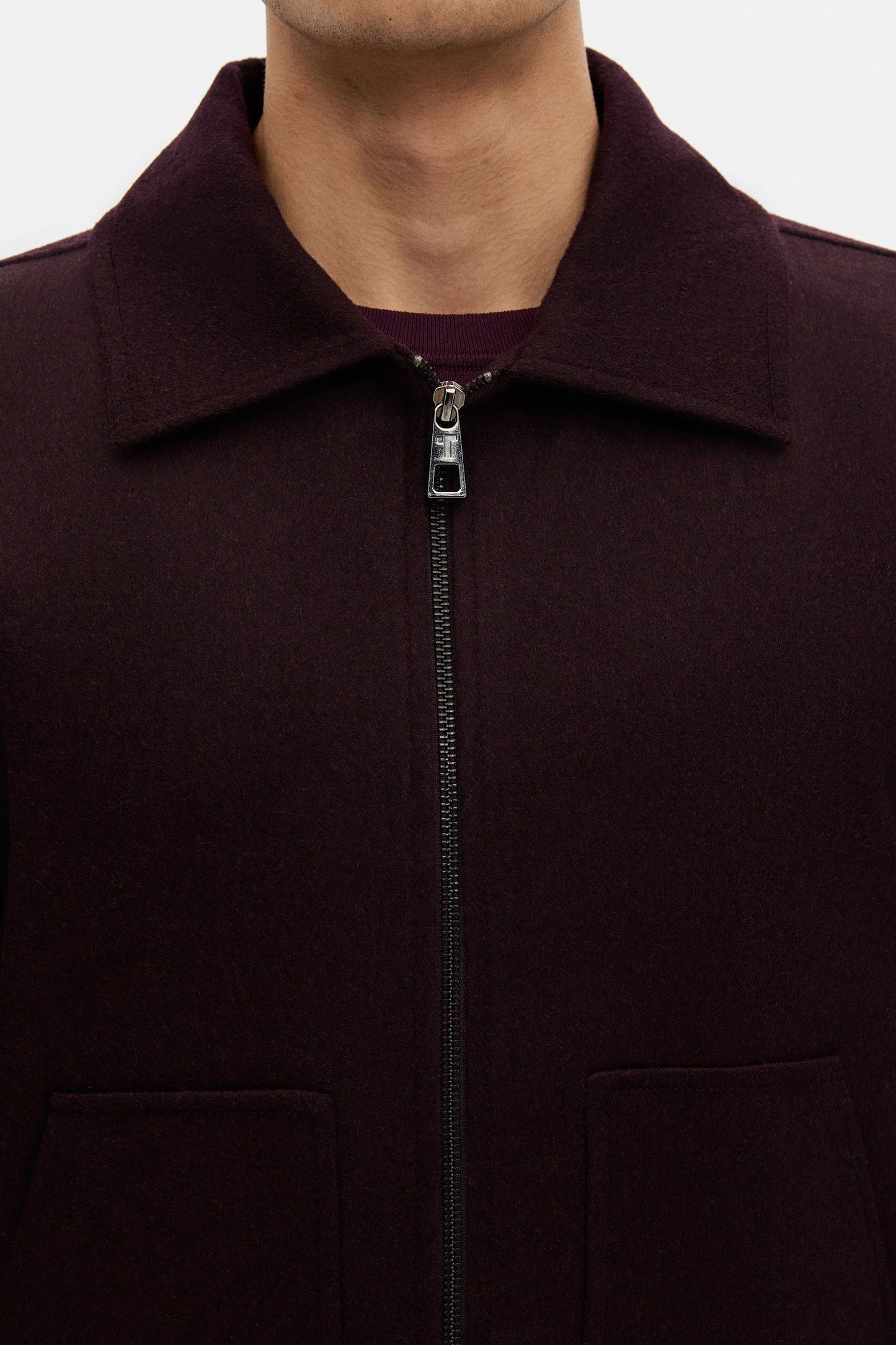Tween Relaxed Fit Bordo Düz Mont