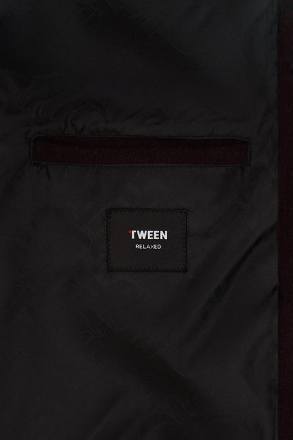 Tween Relaxed Fit Bordo Düz Mont