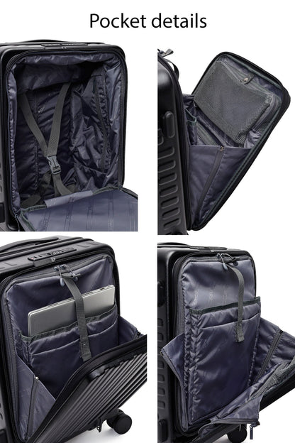 D-pack Unisex Siyah Kabin Boy Valiz