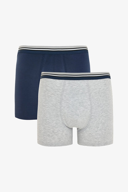 Erkek Pamuklu Basic Same Tape 2li Boxer