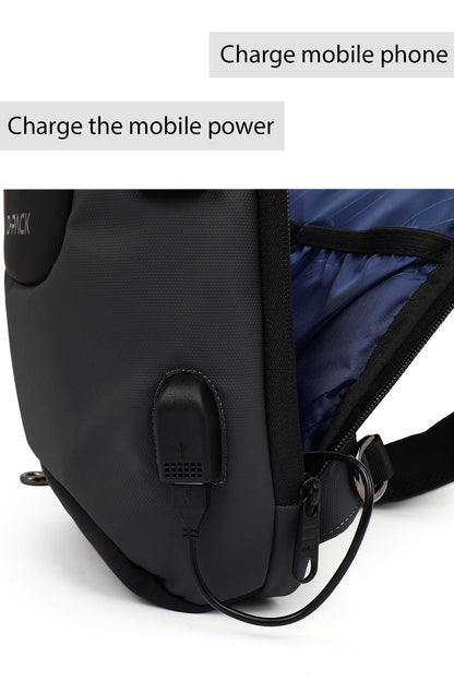 D-pack Erkek Gri Teknolojik Çapraz Çanta