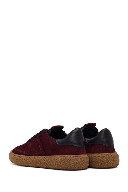 Kadın Bordo Süet Deri Sneaker