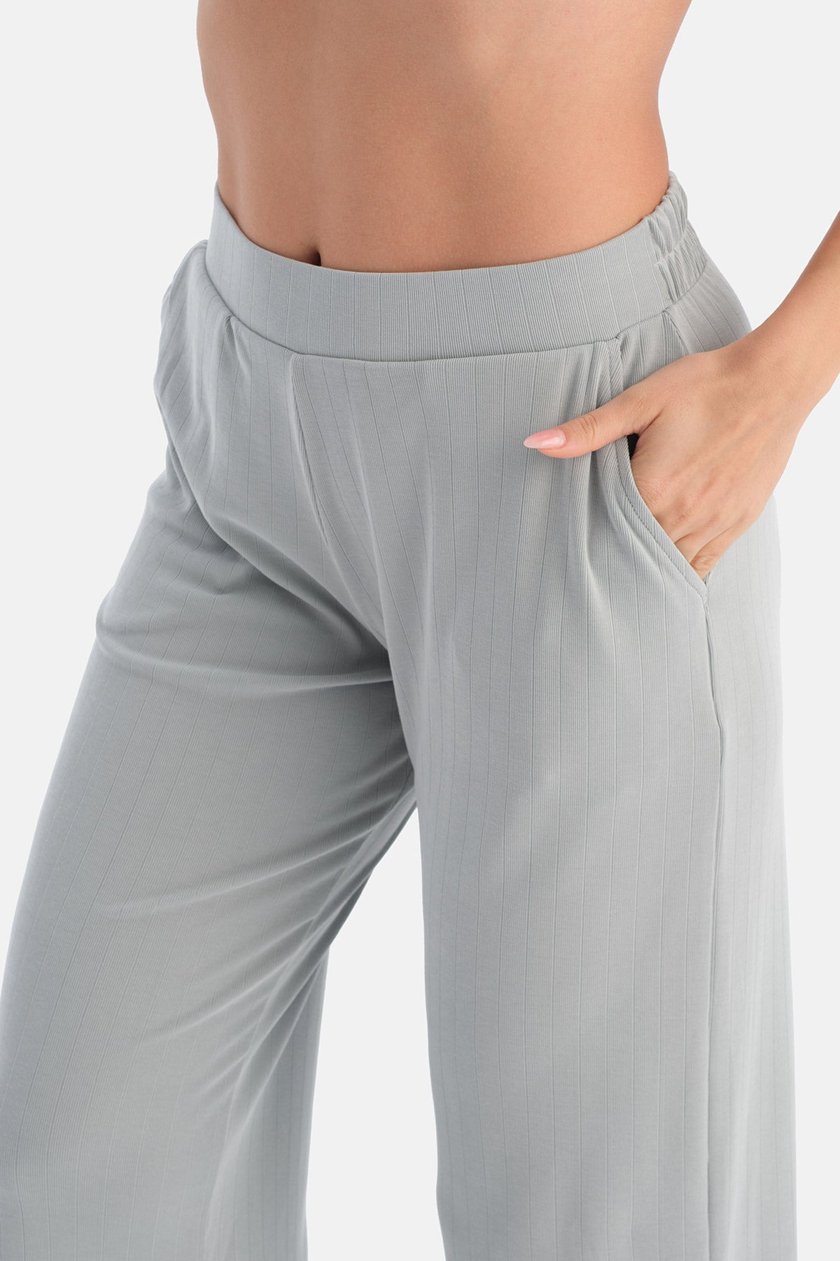Bol Paça Rib Modal Pantolon