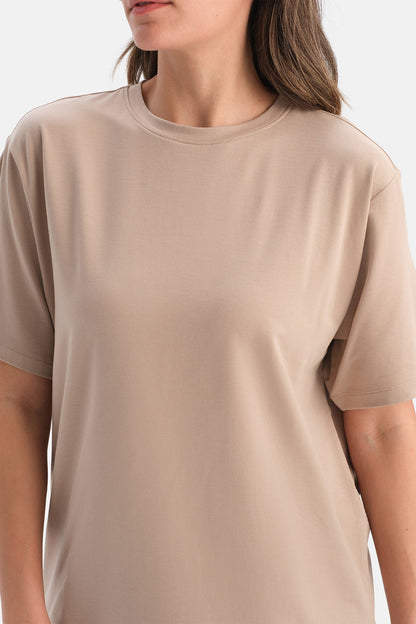 Bisiklet Yaka Oversize Tişört