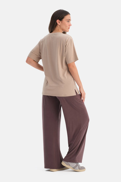 Bisiklet Yaka Oversize Tişört