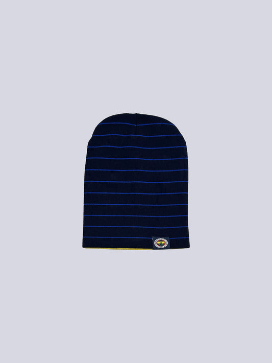 Fenerbahçe Sarı Lacivert Çift Yönlü Unisex Bere