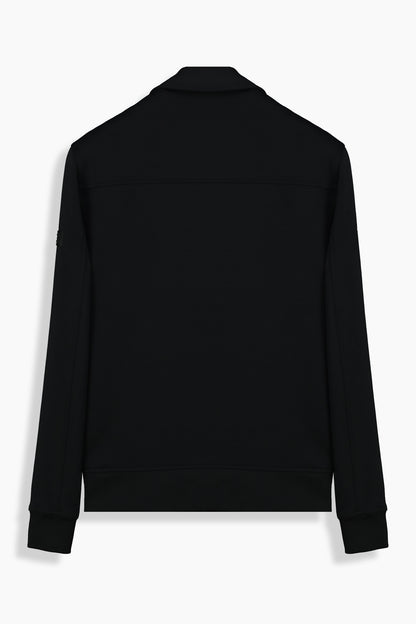 Fermuarlı Siyah Sweatshirt