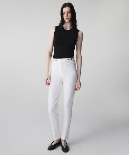 Metal Aksesuarlı Skinny Fit Pantolon