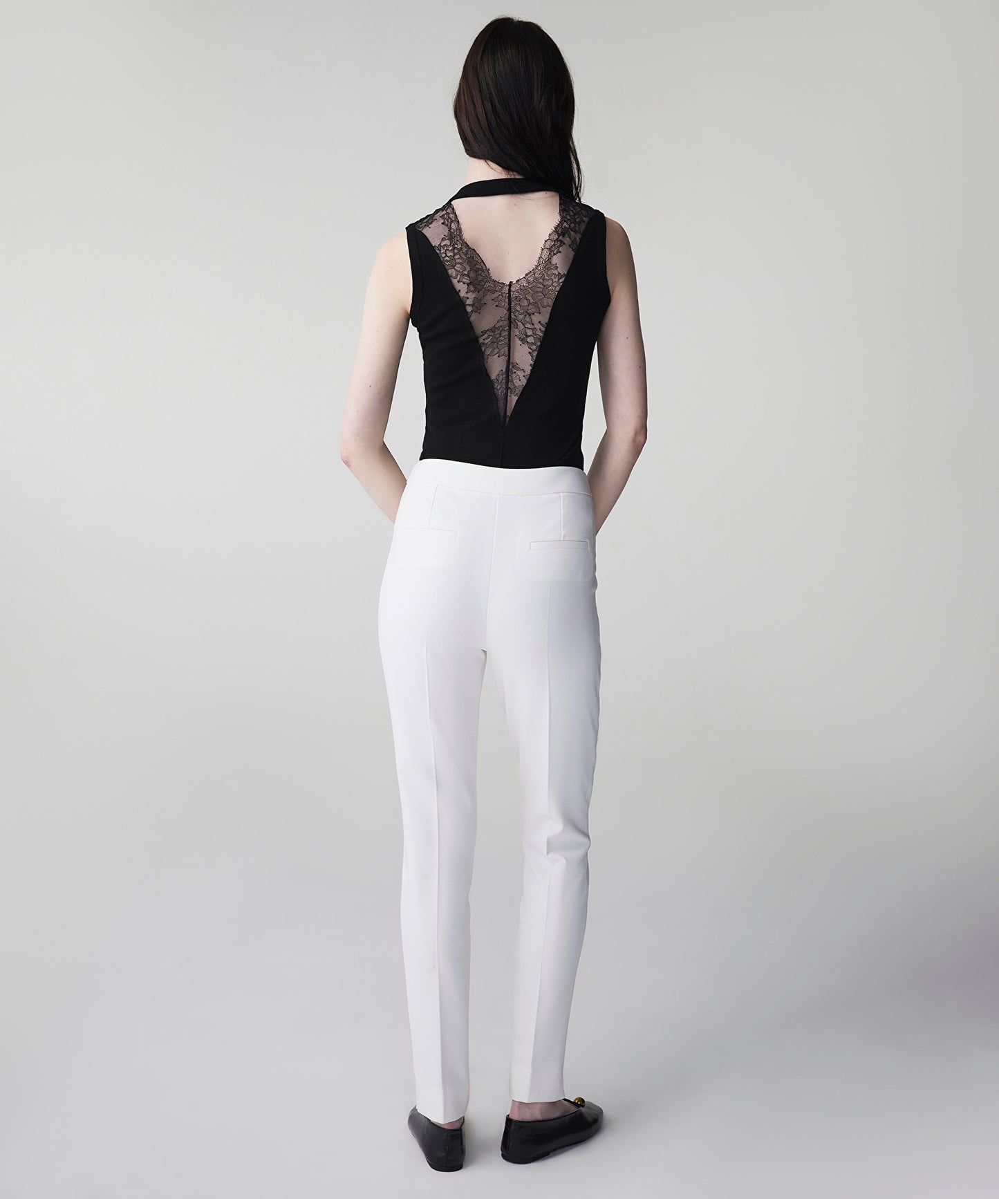 Metal Aksesuarlı Skinny Fit Pantolon