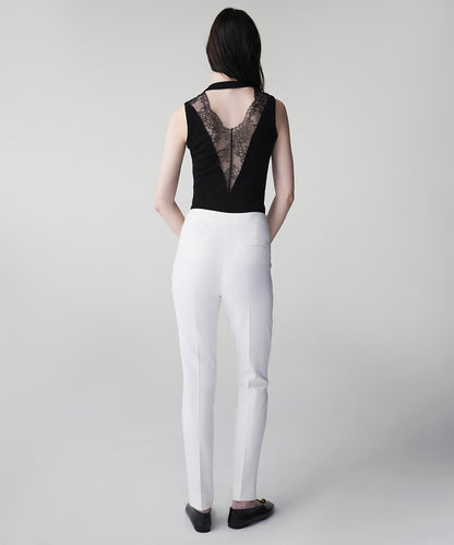 Metal Aksesuarlı Skinny Fit Pantolon