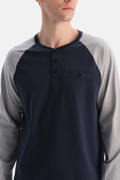 Reglan Kollu Pamuk Modal Tişört Pantolon Takim
