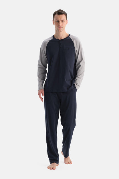 Reglan Kollu Pamuk Modal Tişört Pantolon Takim