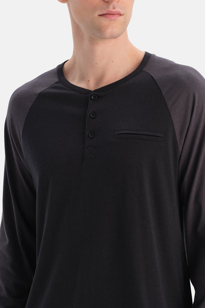 Reglan Kollu Pamuk Modal Tişört Pantolon Takim