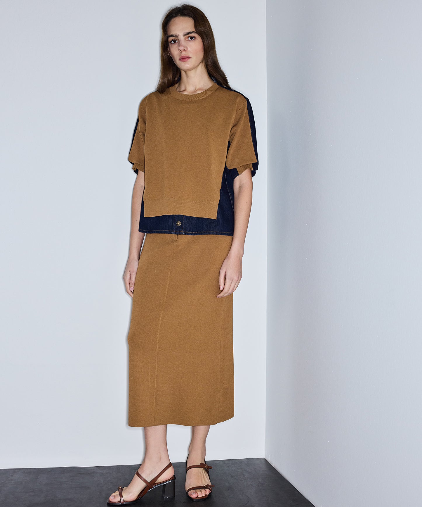 Denim Mix Colorblock Etek