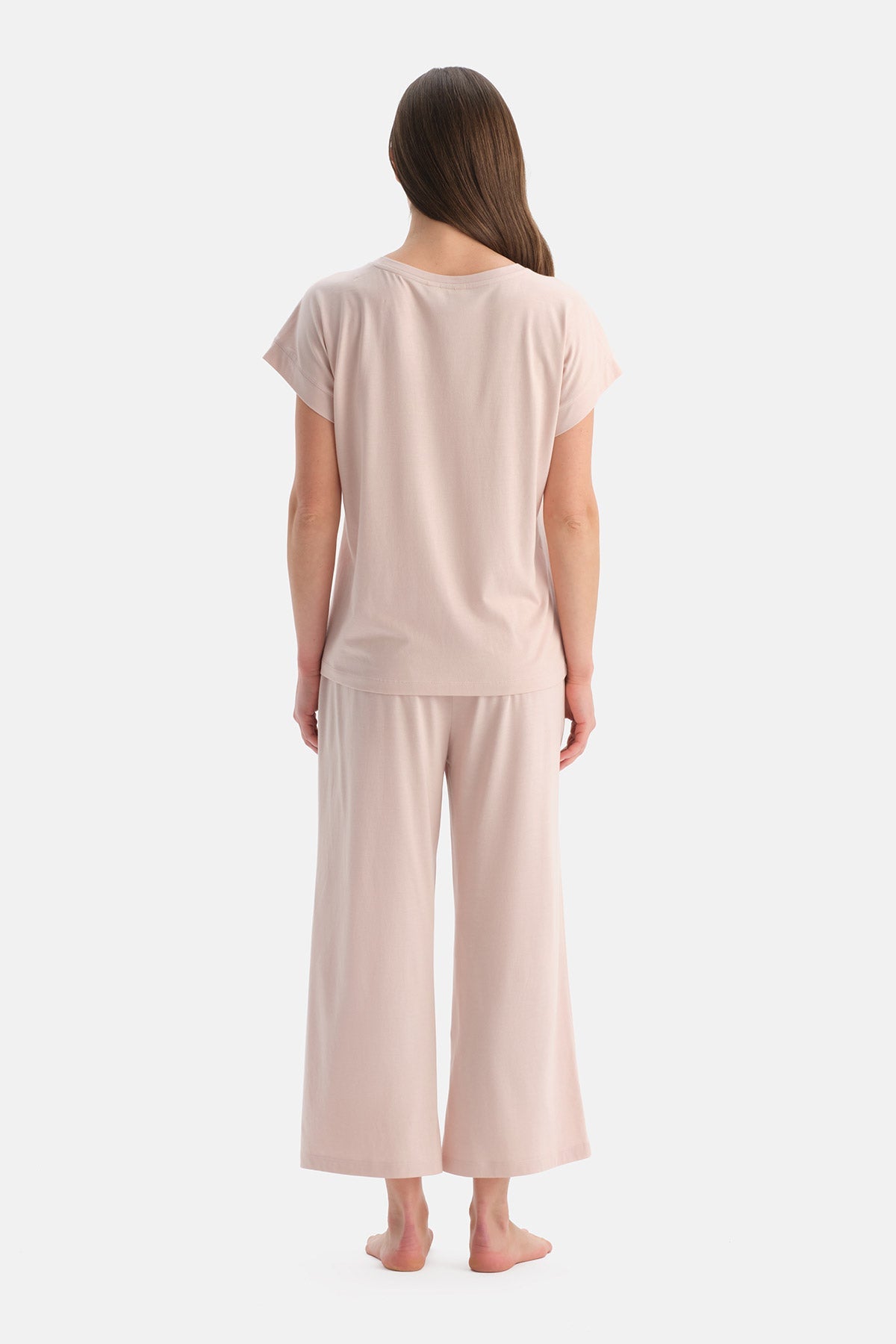 Basic Penye Modal Tişört Pantolon Takim