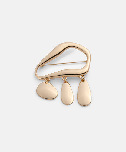 Sallantılı Metal Broş