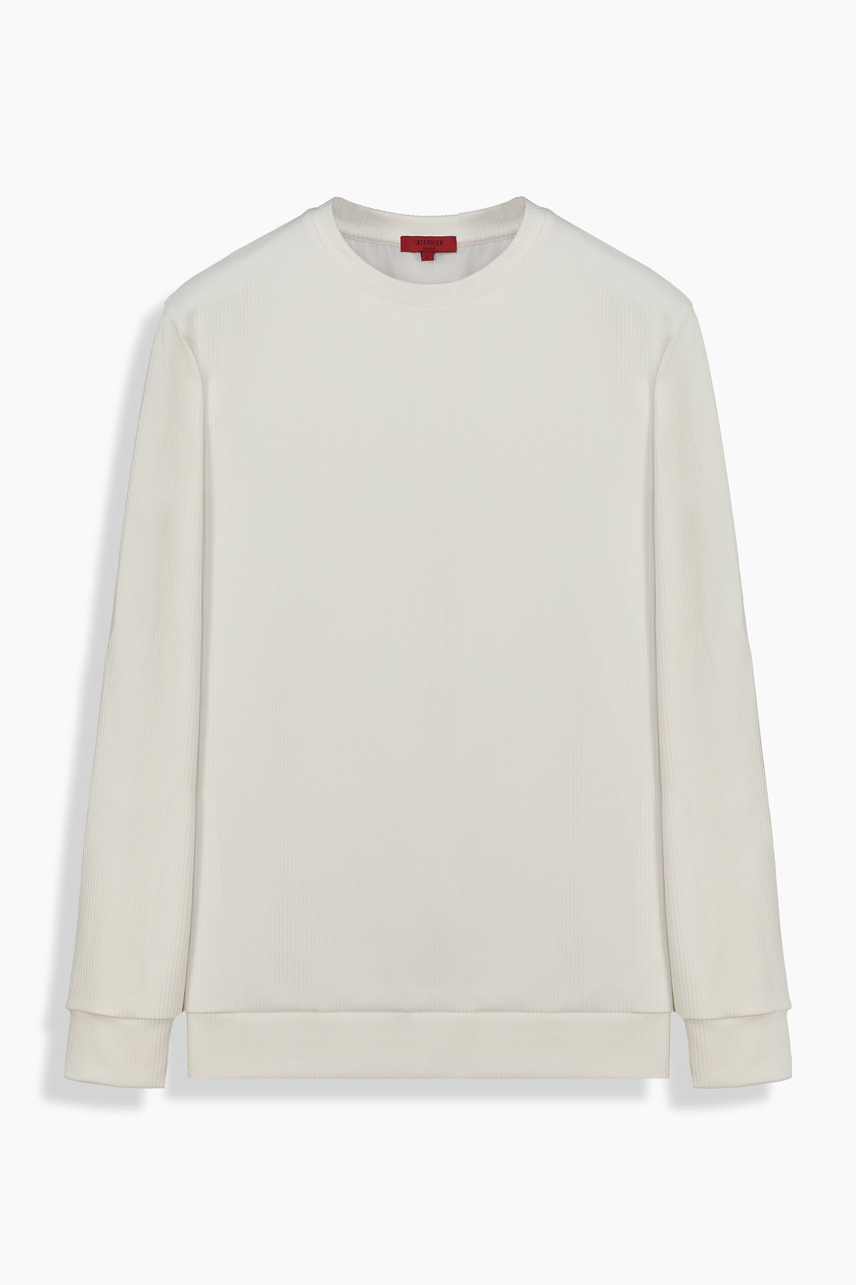 Bisiklet Yaka Erkek Ekru Swatshirt