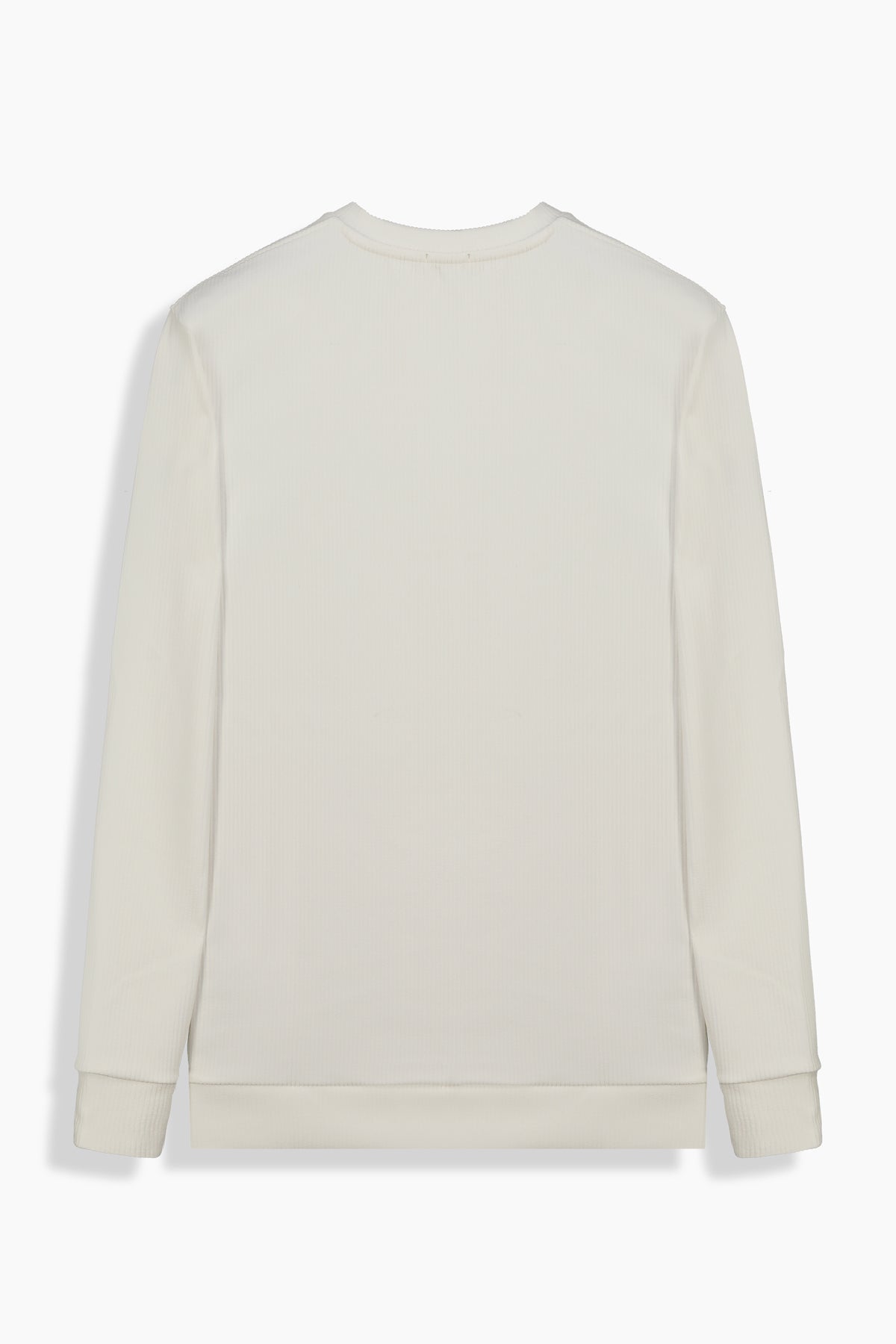 Bisiklet Yaka Erkek Ekru Swatshirt