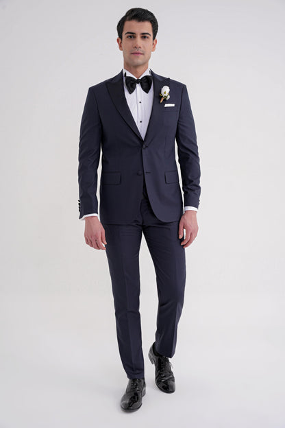 Black 077 Takim Slim Lacivert
