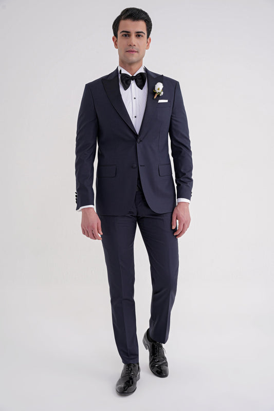 Black 077 Takim Slim Lacivert
