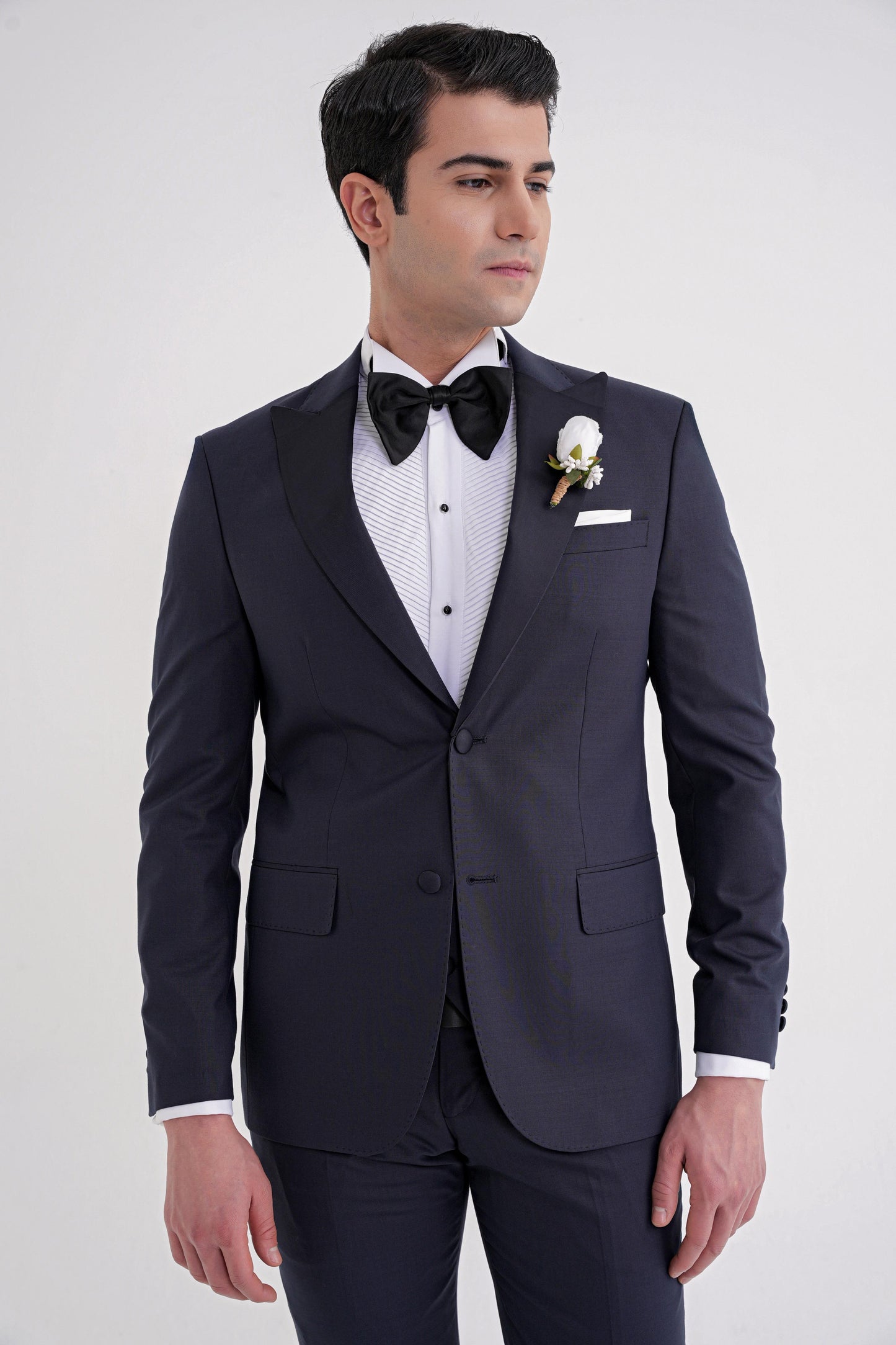 Black 077 Takim Slim Lacivert