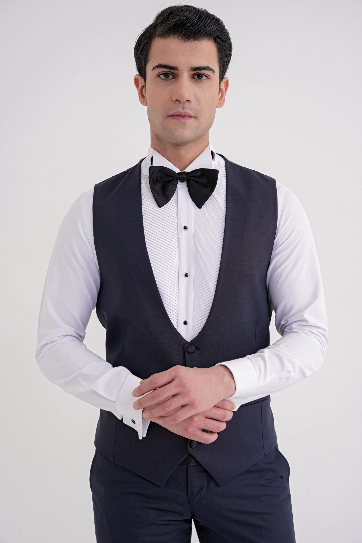 Black 077 Takim Slim Lacivert