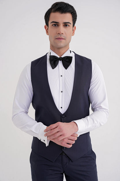 Black 077 Takim Slim Lacivert