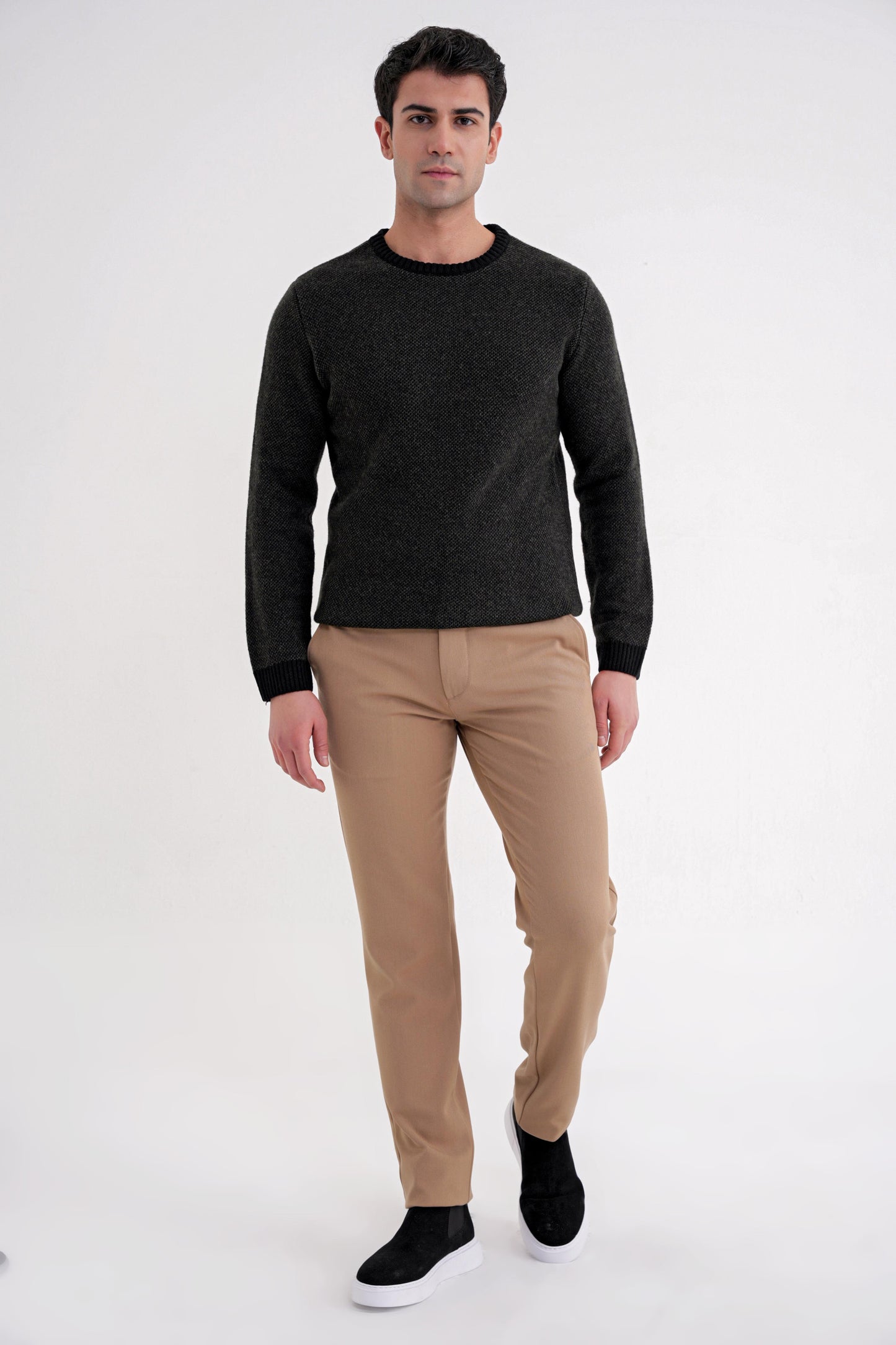 Tr 890 Triko Slim Siyah-haki