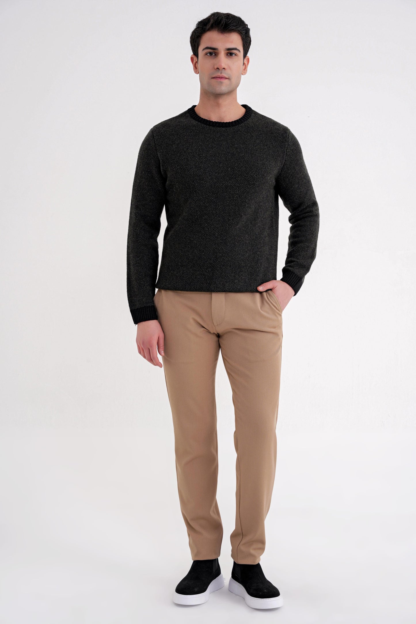 Tr 890 Triko Slim Siyah-haki