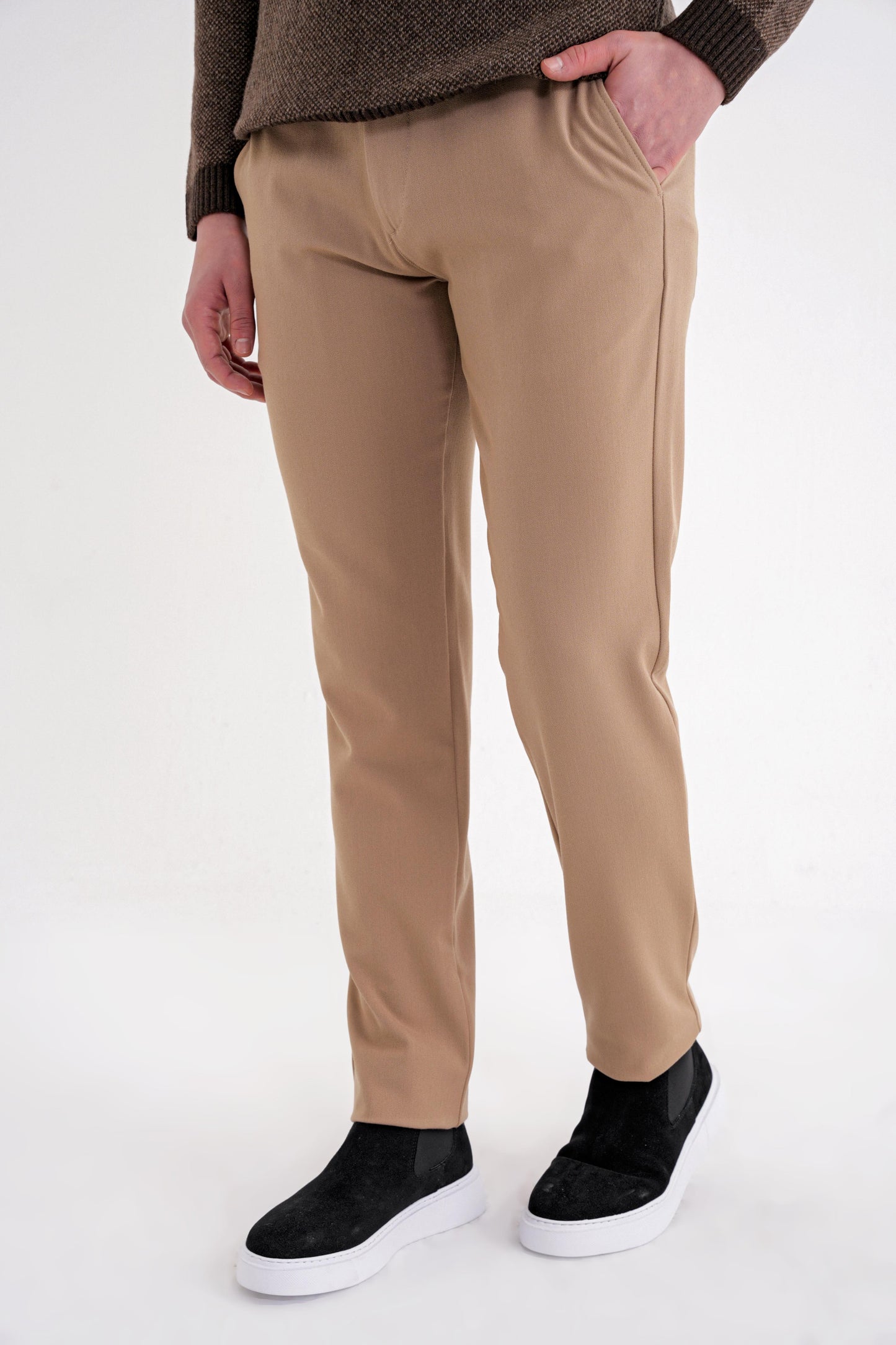 P 1200 Pantolon Comfort Bej Casual