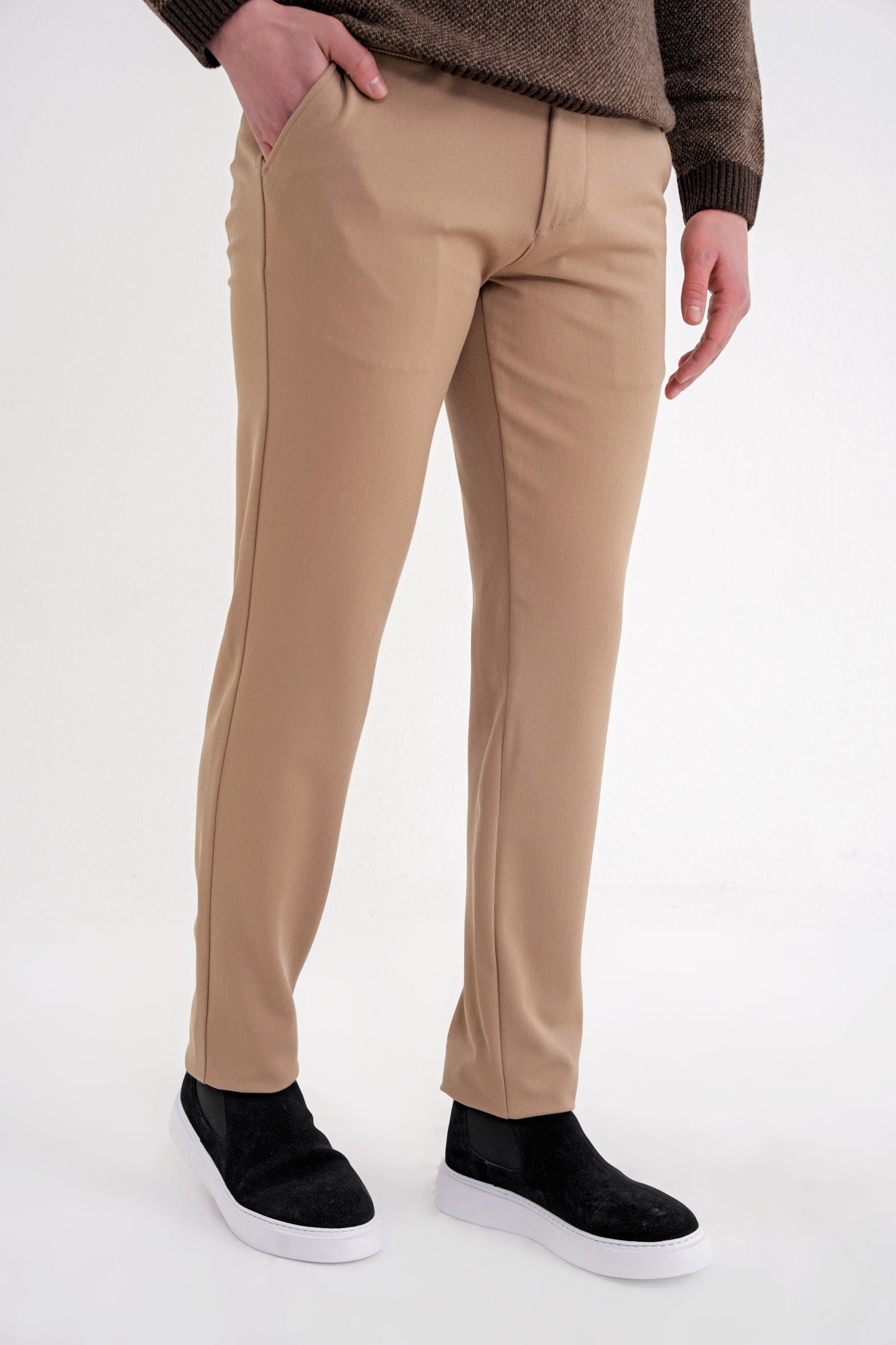 P 1200 Pantolon Comfort Bej Casual