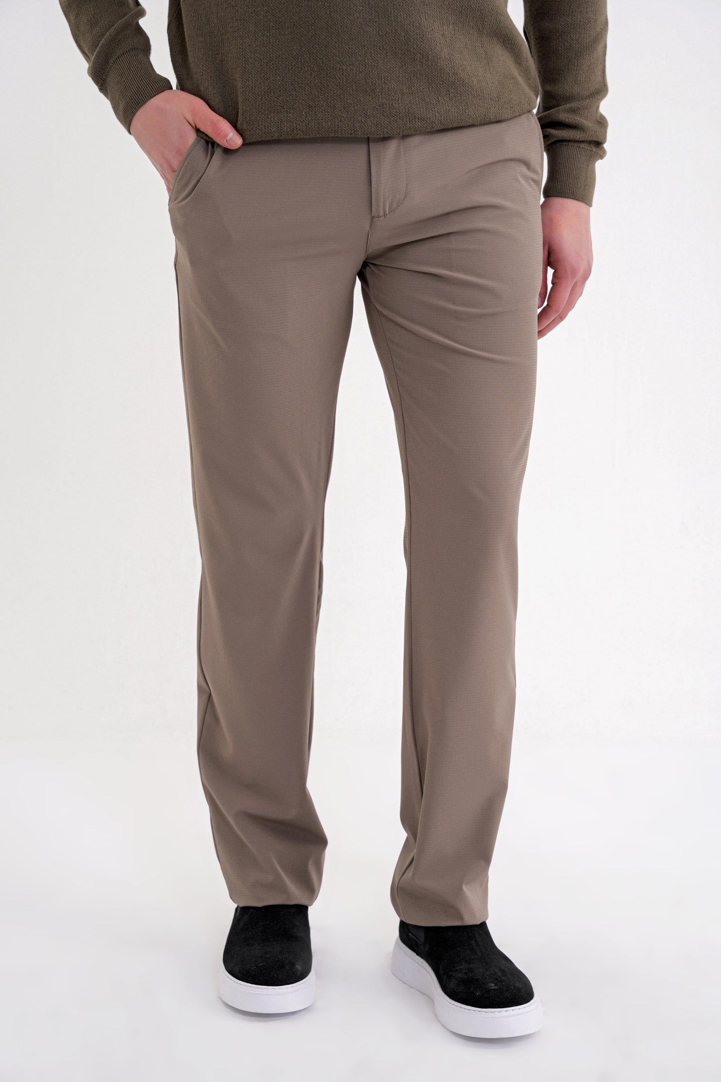 P 1212 Pantolon Regular Vizon