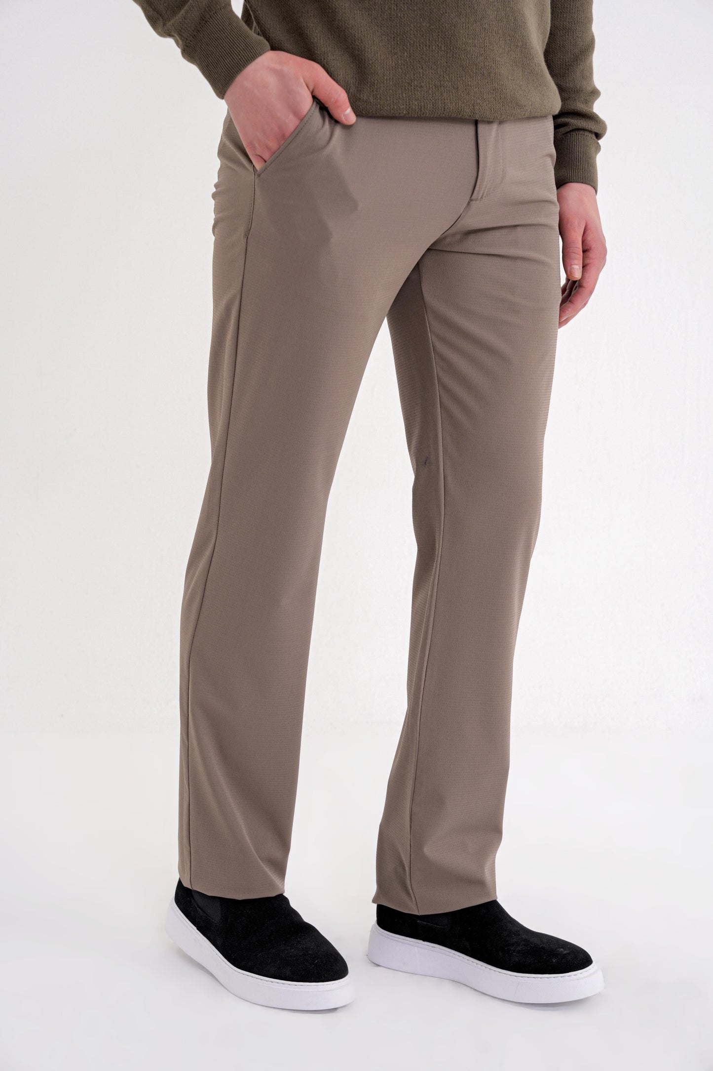 P 1212 Pantolon Regular Vizon