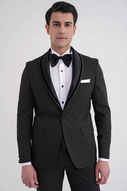 Black 073 Takim Slim Siyah