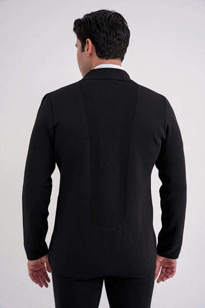 Triko Ceket 04 Comfort Siyah