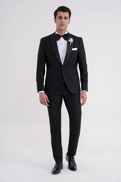 032 Slim Fit Siyah Altro Takım Elbise