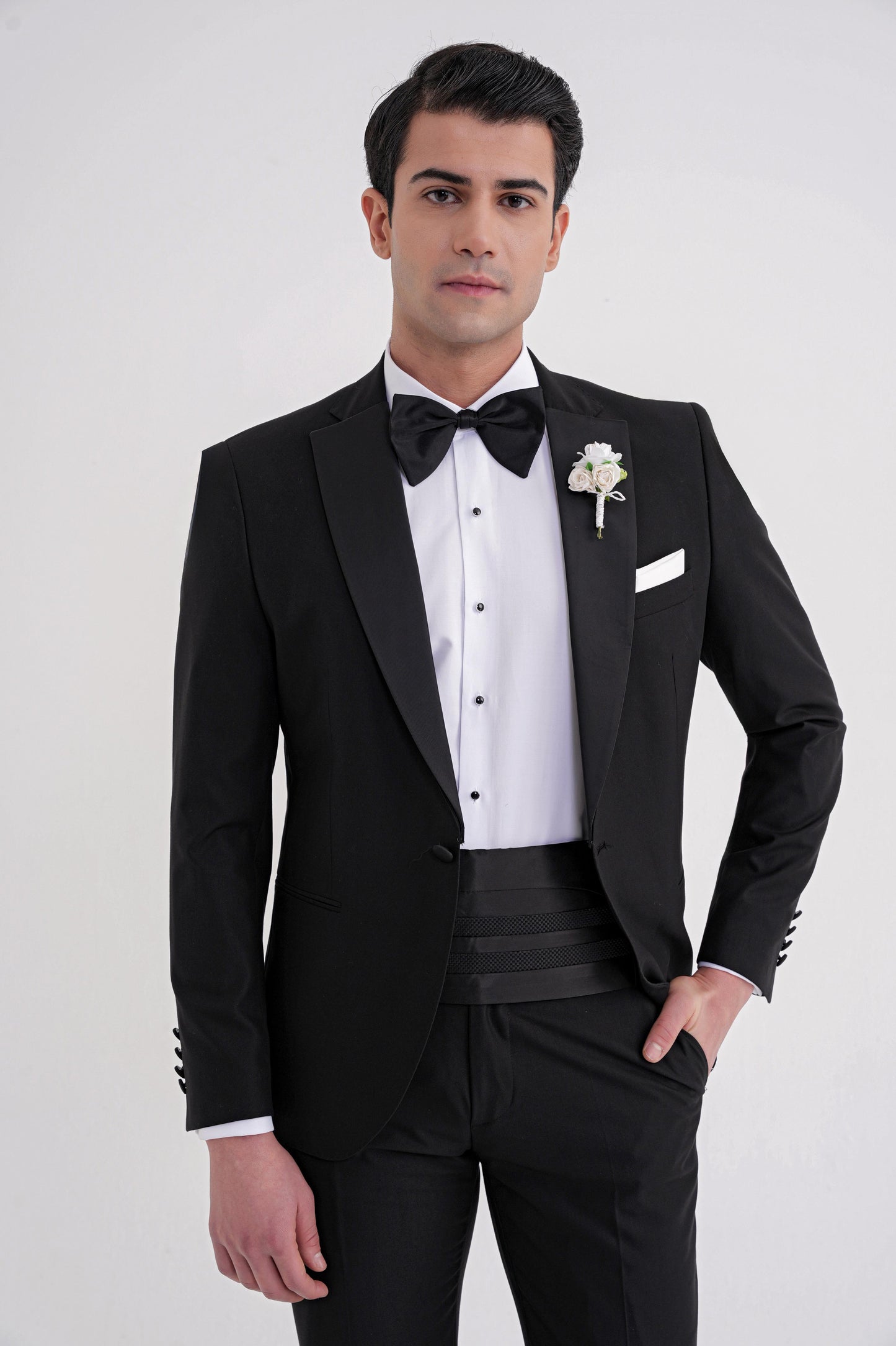 032 Slim Fit Siyah Altro Takım Elbise