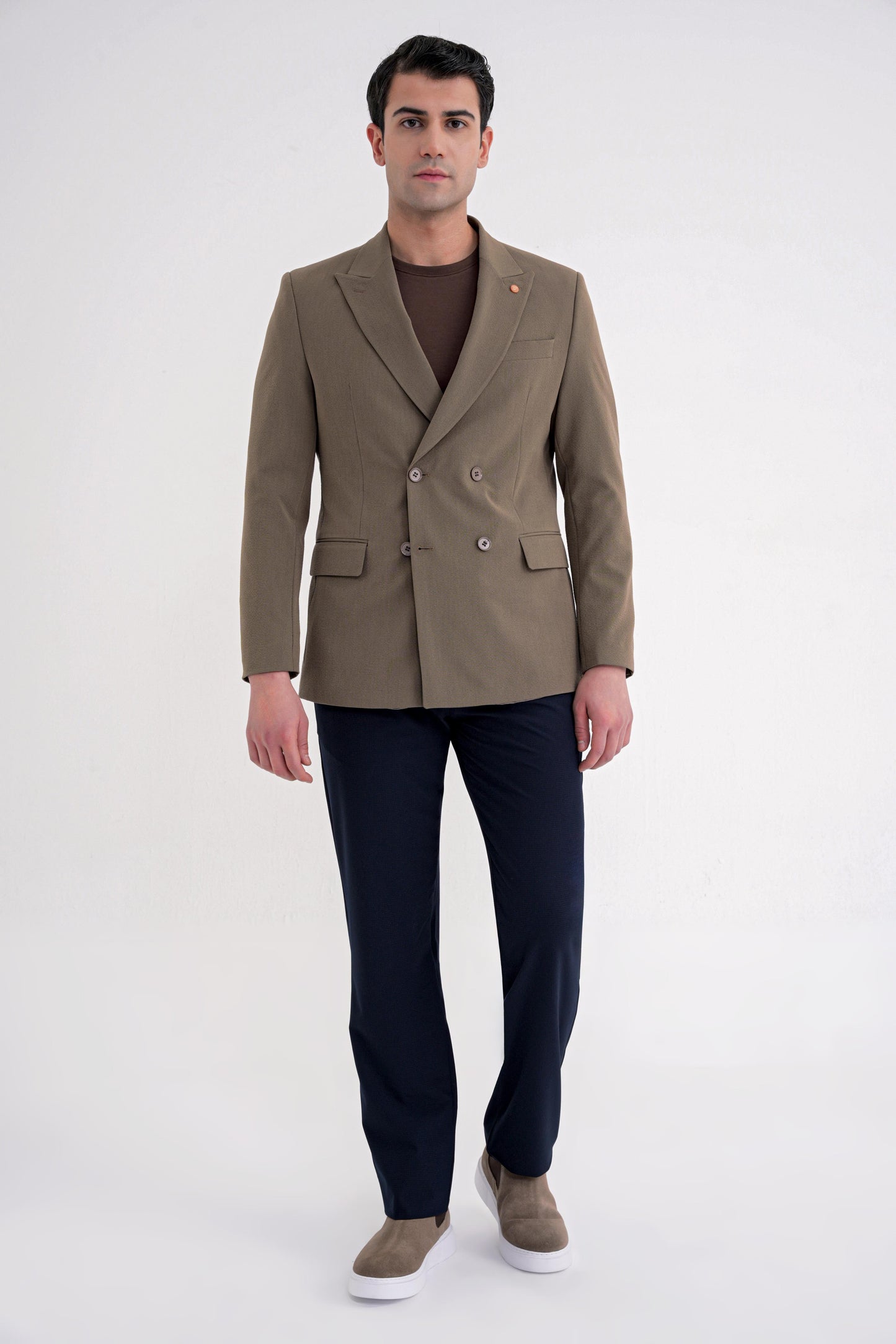 C 719 Ceket Comfort Tütün