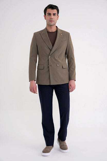 C 719 Ceket Comfort Tütün