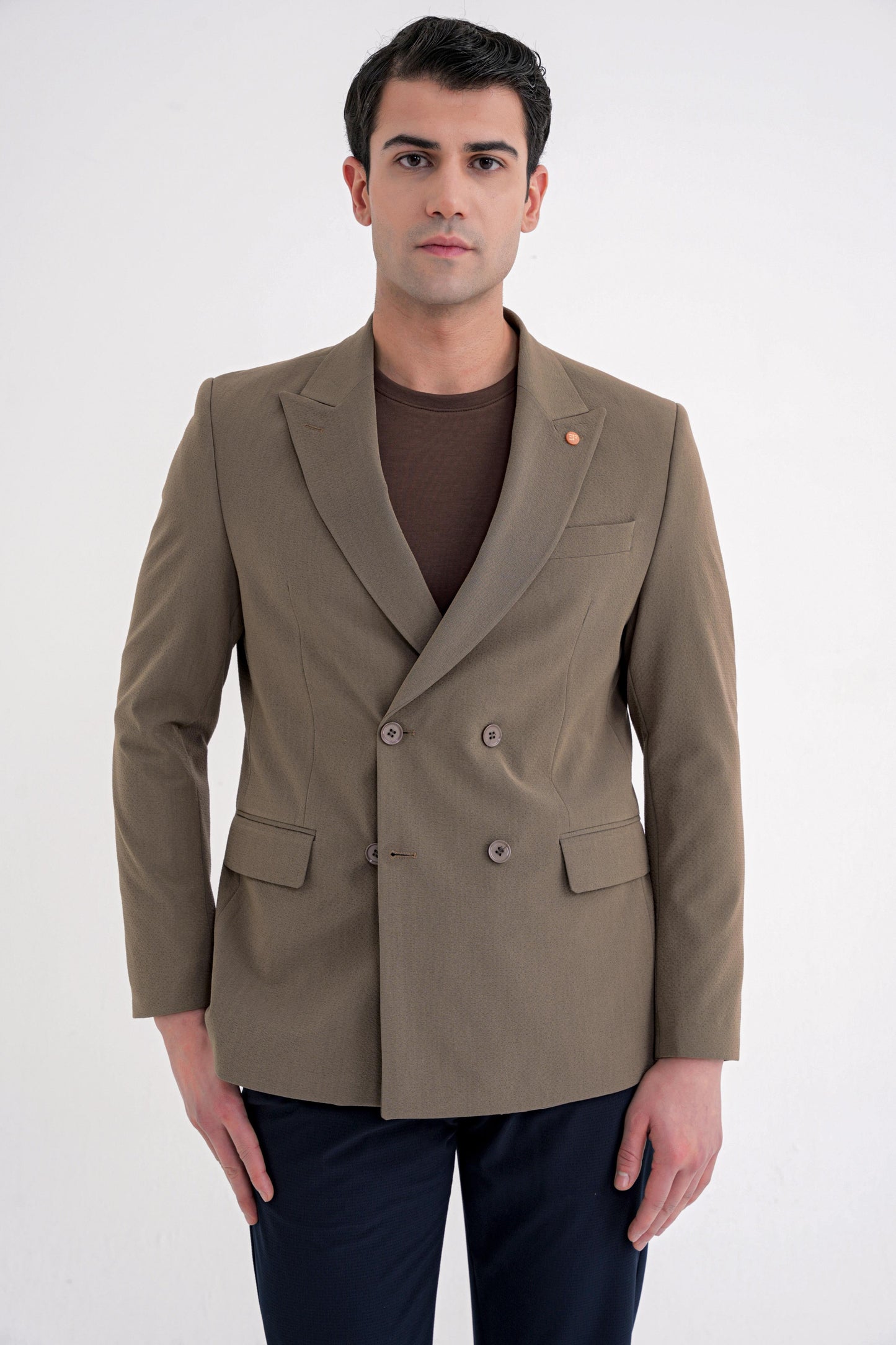 C 719 Ceket Comfort Tütün