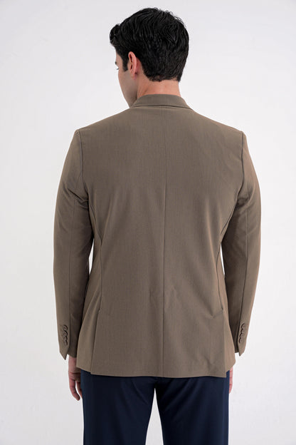 C 719 Ceket Comfort Tütün