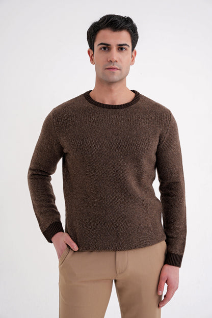 Tr 890 Triko Slim Kahverengi-vizon